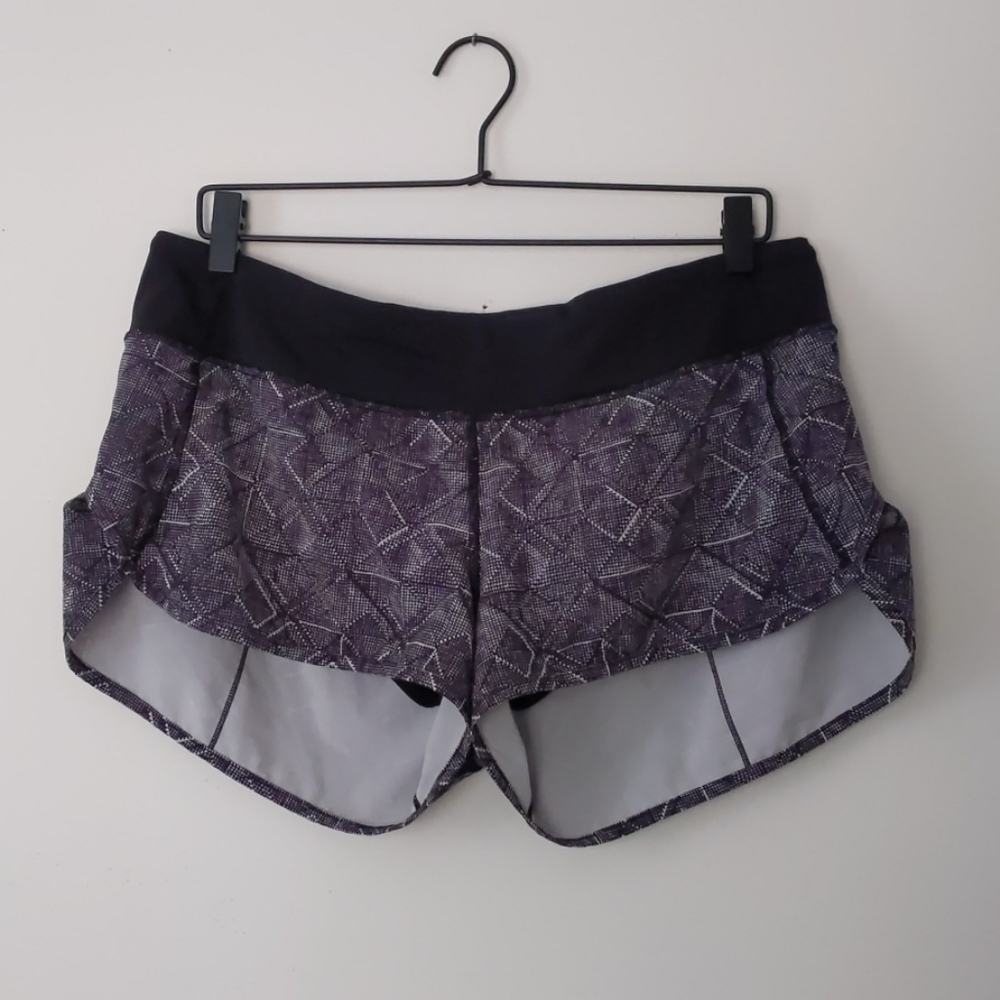 Lululemon Run Speed Short - Alpine White/Black